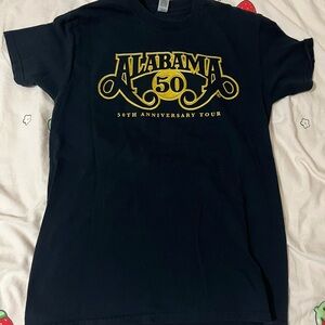 50th Anniversary Tour Men's T‑Shirt - Black with Gold Logo